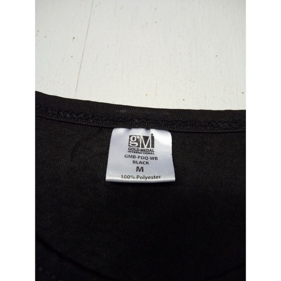 GOLD MEDAL INTERNATIONAL Black KNIT Long Sleeve BASE LAYER T-Shirt Sz Medium - Picture 4 of 5